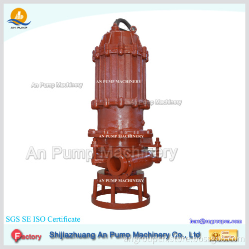 Long working life 380V portable high volume low pressure submersible sand dredging pump